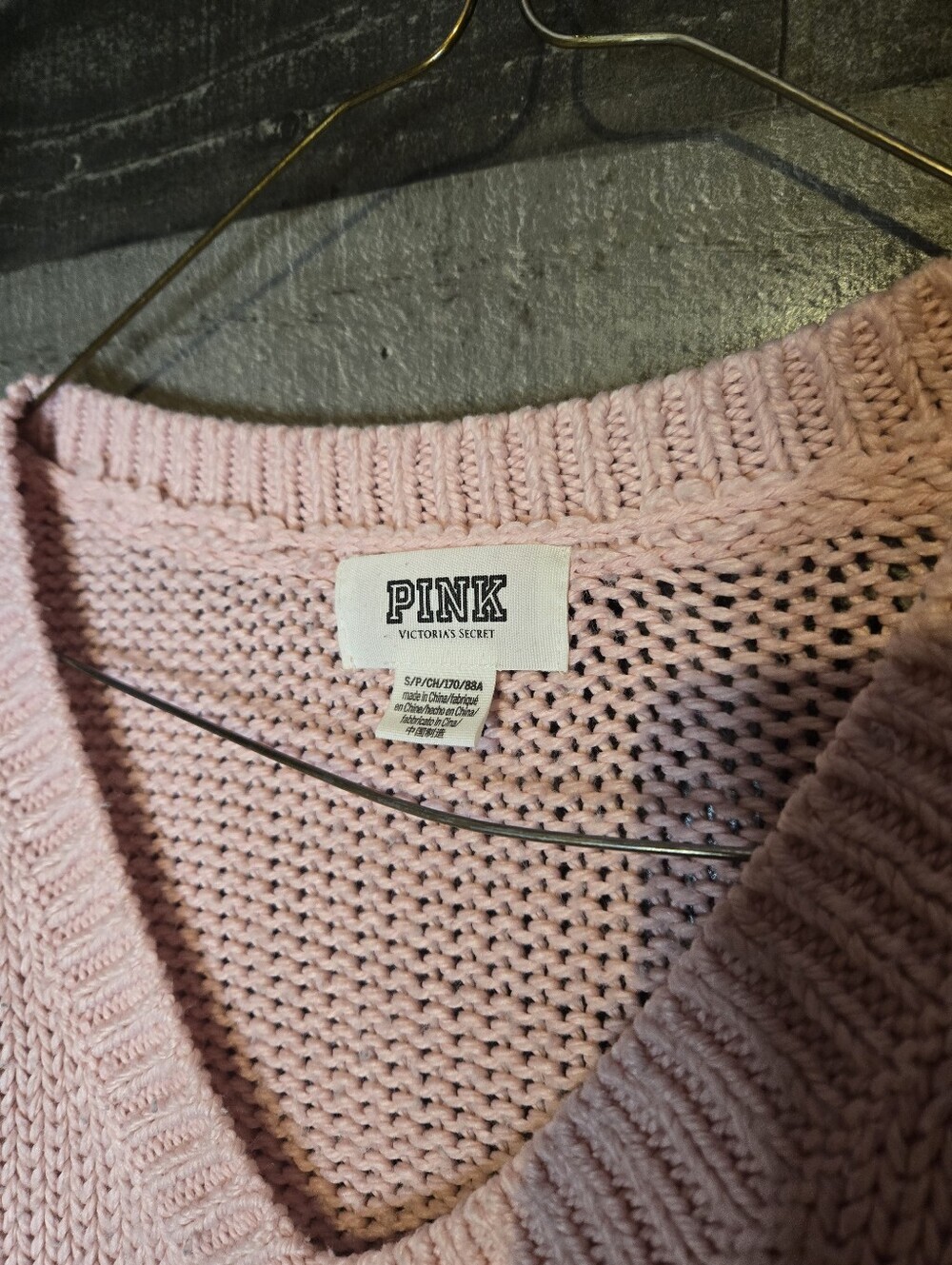 pink victorias secret knit sweater - Picture 2 of 7